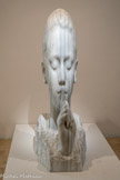 <center>Musée d'Art Moderne de Céret</center>Jaume Plensa
Carlota Silence 2020 Marbre