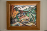 <center>Musée d'Art Moderne de Céret</center>Auguste Herbin (1882-1960)
Les toits rouges ou Les ponts de Céret
1913
Huila sur toile