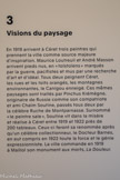 <center>Musée d'Art Moderne de Céret</center>Visions du paysage.
En 1919 arrivent à Céret trois peintres qui prennent la ville comme source majeure d'inspiration. Maurice Loutreuil et André Masson arrivent pieds nus, en «tolstoïens» marqués par la guerre, pacifistes et mus par une recherche d'art et d'idéal. Tous deux peignent Céret, les rues et les toits orangés, les montagnes environnantes, le Canigou enneigé. Ces mêmes paysages sont traités par Pinchus Krémègne, originaire de Russie comme son compatriote et ami Chaïm Soutine, passés tous deux par la célèbre Ruche de Montparnasse. Surnommé «le peintre sale», Soutine vit dans la misère et réalise à Céret entre 1919 et 1922 près de 200 tableaux. Ceux-ci feront sa renommée après qu'un célèbre collectionneur, le Docteur Barnes, en eut compris en 1922 toute ia force et le génie expressionniste. La ville commande en 1919 à Maillol son monument aux morts, La Douleur.