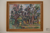 <center>Musée d'Art Moderne de Céret</center>Plnchus Krémègne (1890-1981)
Les oliviers 1980
Huile sur toile