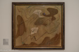 <center>Musée d'Art Moderne de Céret</center>André Masson (1896-1987)
Les cerfs-volants 1927
Huile, sable et tempera sur toile. Séjours à Céret de 1919 à 1920, à Perpignan en 1929
En 1922 Max Jacob présente Masson à Daniel Henry Kahnweiler qui lui propose un contrat d'exclusivité et organise sa première exposition personnelle. C'est à cette occasion qu'André Breton le découvre et lui achète une œuvre.
Le style de Masson évolue avec la fréquentation des surréalistes. A la fin de 1923 il expérimente ses premiers dessins automatiques, puis les premiers tableaux de sable en 1926.