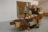 <center>Musée d'Art Moderne de Céret</center>Jean-Pierre Pincemin
Sans titre 1990
Bois peint, fil de fer
