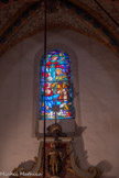 <center>Notre-Dame de la Réal.</center>St Roch. Vitrail de L. Gouffault, Orléans, 1937.