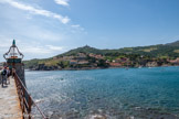 <center>Collioure</center>Au sommet de la colline, le Fort Saint-Elme.
