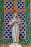 <center>La Basilique Cathédrale Sainte-Marie-Majeure</center>La chapelle du Chapitre dédiée au Sacré-Cœur. Statue du Sacré Coeur.