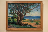 <center>Maximilien Luce (1858-1941)</center>Vue du Golfe de Saint-Tropez 1912.
Huile sur carton.
Fonds du Museon Tropelen