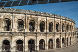 Les Arènes vues de l'intérieur du musée.