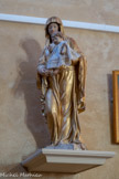 <center>Saint-Laurent-la-Vernède.</center> Vierge à L’Enfant Jésus (en carton pierre doré ; 2e moitié du 19e).