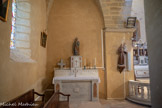 <center>Saint-Laurent-la-Vernède.</center> L'autre chapelle est dédiée à St Joseph dont l'autel, en marbre blanc, est roman. Statue de St Joseph en pierre de Munich polychrome datant de 1868.