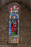 <center>L'abbatiale de Saint-Gilles. </center> Vitrail du choeur. St Paul.