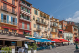 <center>Villefranche-sur-Mer.</center> Le quai Ponchardier, port de la Santé.