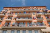 <center>Villefranche-sur-Mer.</center> Le Welcome Hôtel où résida Cocteau.