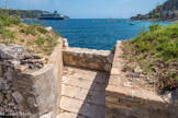 <center>Villefranche-sur-Mer. La Darse.</center> Un emplacement pour une canonnière.