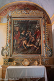 Saint-Dalmas-le-Selvage <br> Tableau de la Descente de la Croix, œuvre de Pierre Puons datée de 1652.