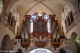 <center>Montélimar. </center> Collégiale Sainte-Croix. Les frères Régis et Xavier Carillan construisent aussi la tribune occidentale pour les orgues. Elle recevra en 1840 un orgue Augustin Zeiger, puis en 1874 un orgue Joseph Merklin (buffet néogothique) et enfin en 1982 un orgue Beckerath dans des buffets de Jean Gourjon.