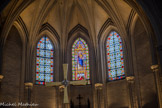 <center>Montélimar. </center> Collégiale Sainte-Croix. Vitrail du choeur, fin XIXe.