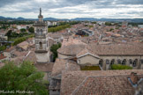 <center>Montélimar. Le château des Adhémar. </center> Vue du chemin de ronde.